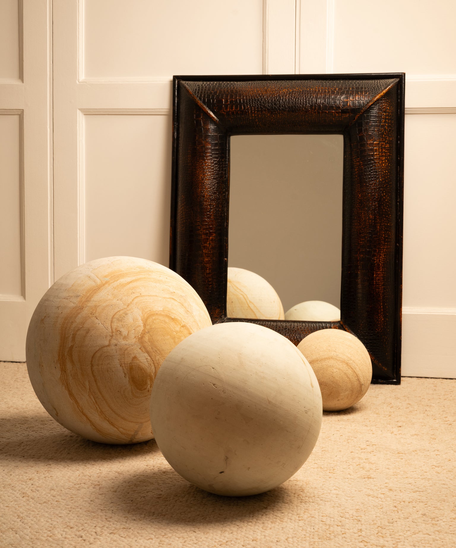 Trio_of_Ornamental_Stone_Spheres,_Decorative_Sculptures,_1980s