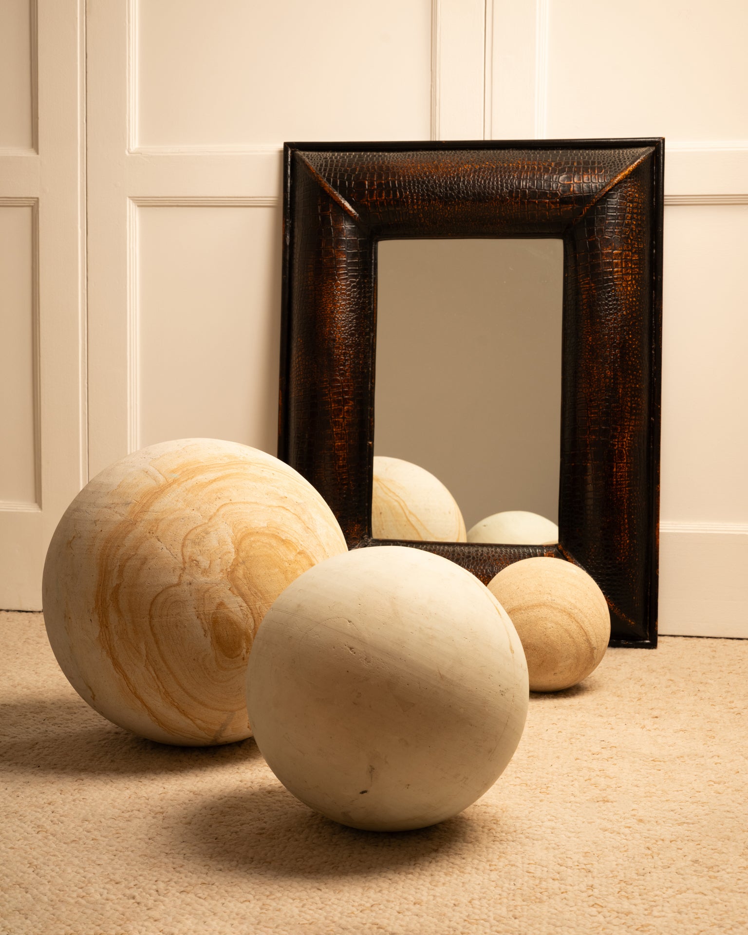 Trio_of_Ornamental_Stone_Spheres,_Decorative_Sculptures,_1980s