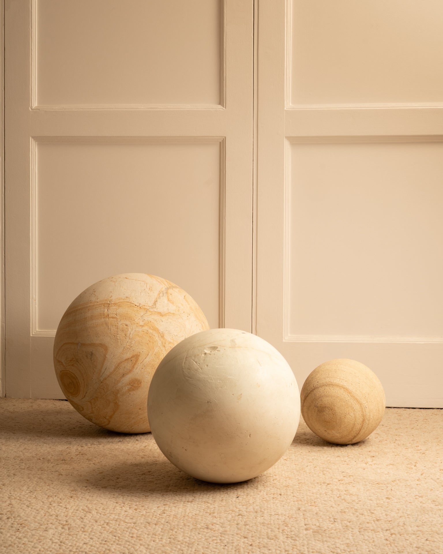 Trio_of_Ornamental_Stone_Spheres,_Decorative_Sculptures,_1980s