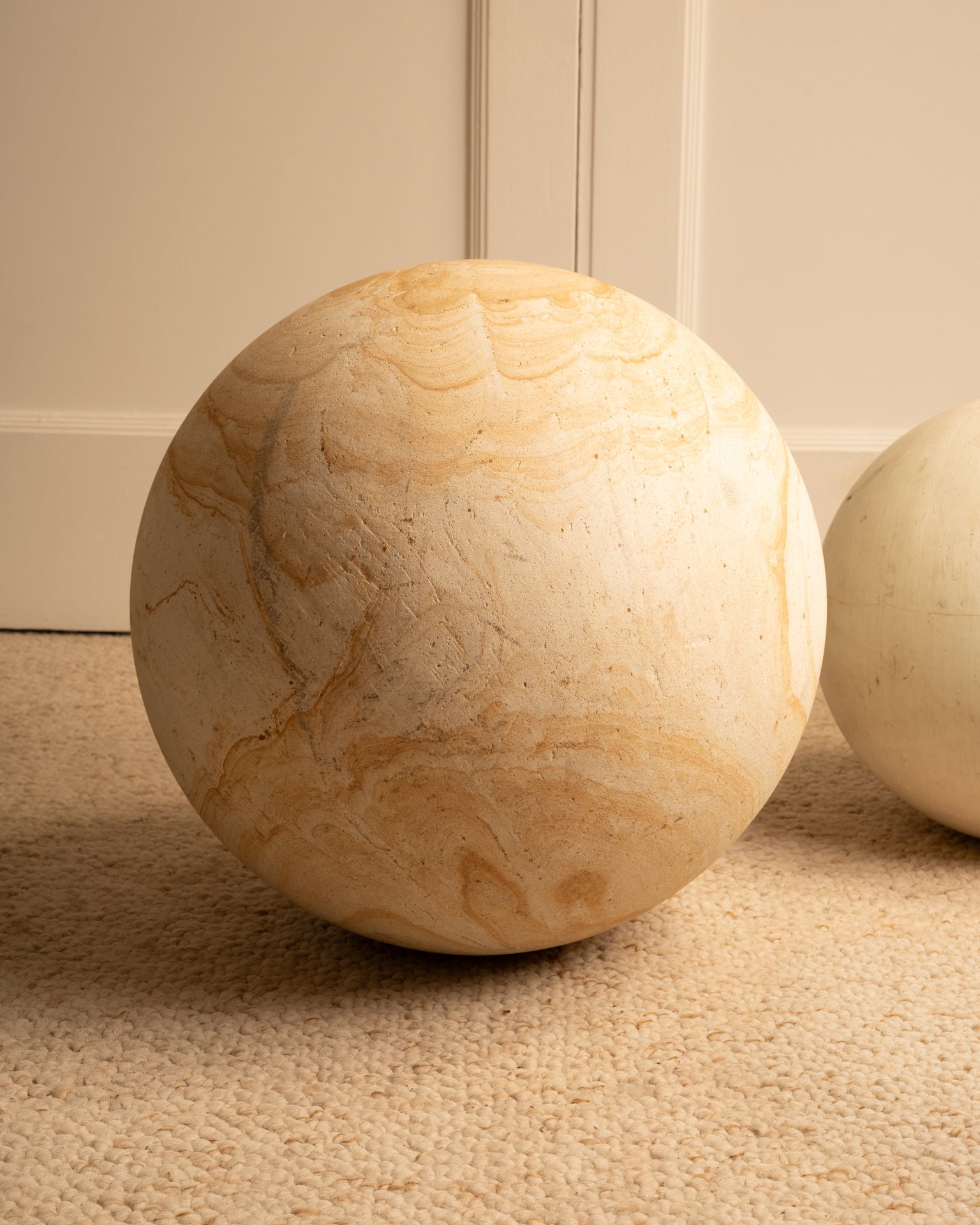 Trio_of_Ornamental_Stone_Spheres,_Decorative_Sculptures,_1980s
