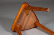 Tripod_Stool_Pine_Triangular_Seat_Scandinavian_Vintage_1950s_Scandinavia