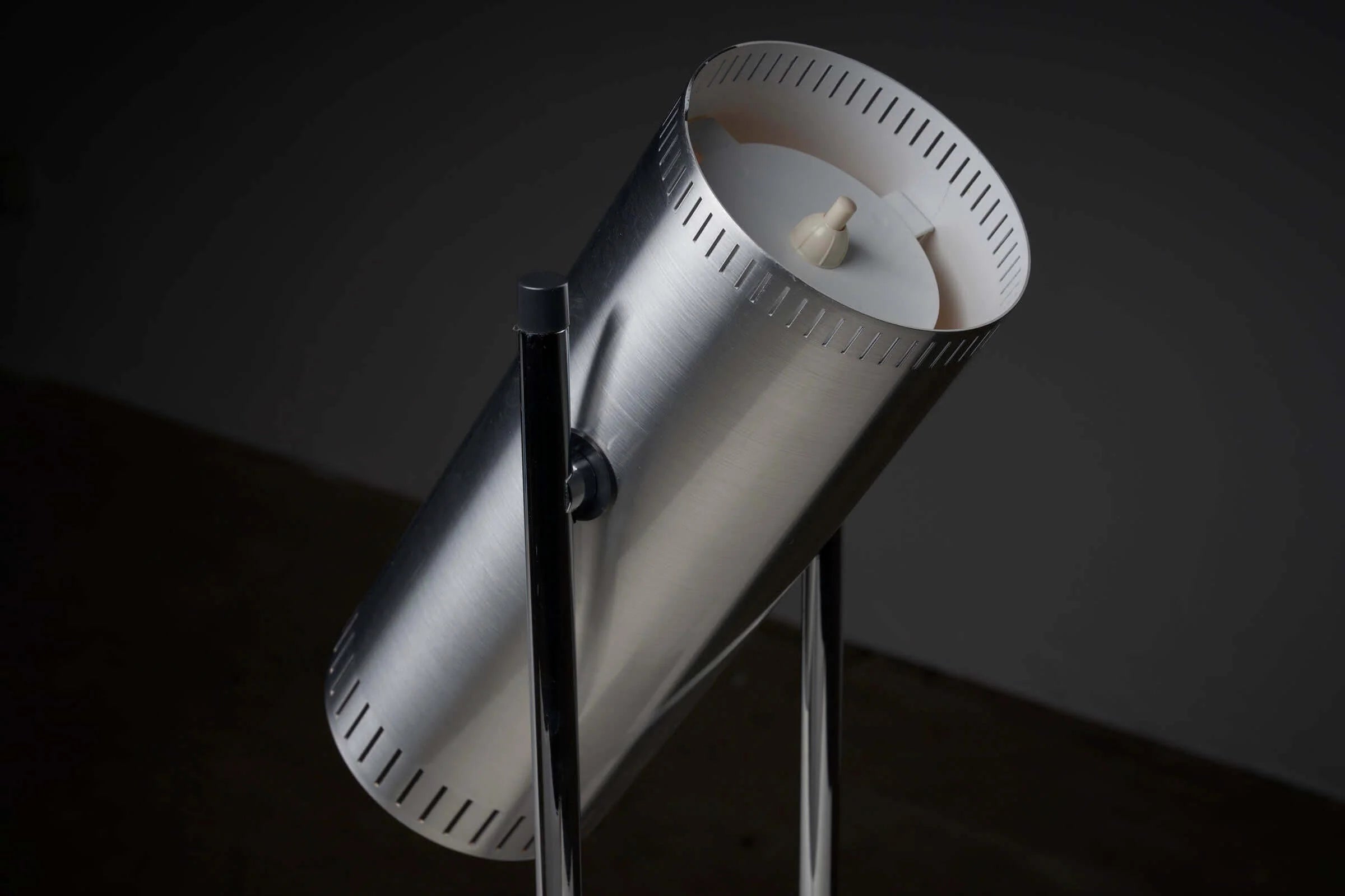 'Trombone'_Table_Lamp,_Jo_Hammerborg_for_Fog&Mørup,_Aluminium,_1960s,_Denmark