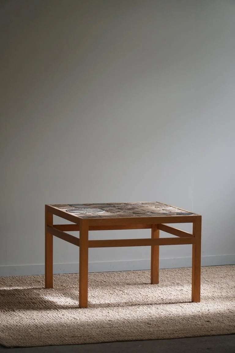 Tue_Poulsen,_Coffee_Table_in_Oak_&_Ceramic_Tiles,_Danish_Modern,_1960s