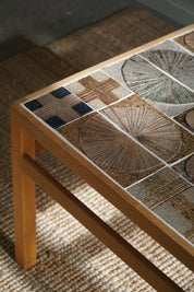 Tue_Poulsen,_Coffee_Table_in_Oak_&_Ceramic_Tiles,_Danish_Modern,_1960s