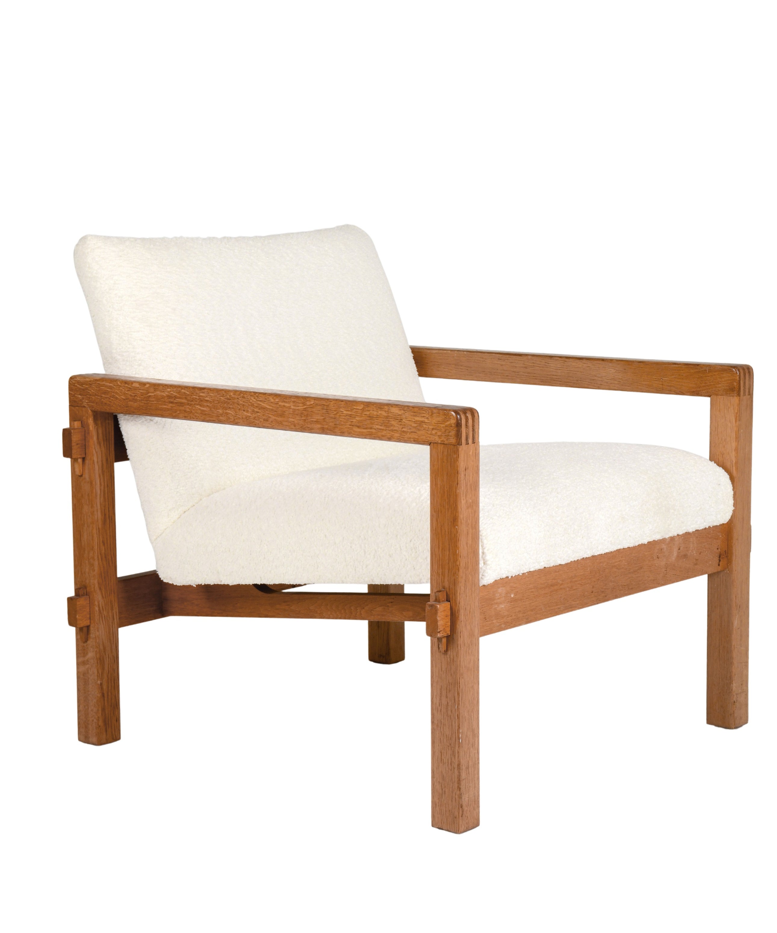 Tupa_Armchair_Reino_Ruokolainen_Oak_Bouclé_1950s_Finland