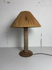 Turned_Wood_Table_Lamp_in_the_Manner_of_Charles_Dudouyt_1940s_France