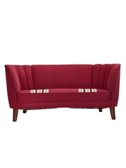 Danish_“Banana”_Two_Seater_Sofa_in_Oak_and_Wool,_1960s,_Denmark