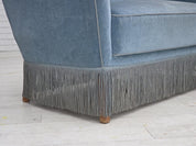 Two-Seater_Sofa,_Blue_Velour_&_Oak_Legs_1970s_Denmark