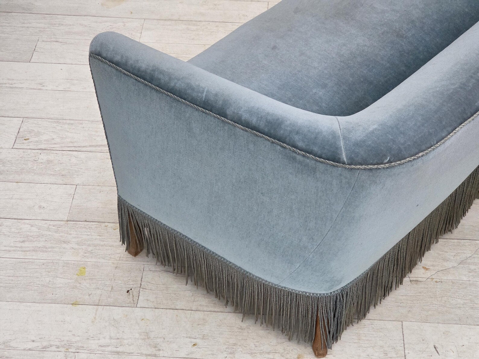 Two-Seater_Sofa,_Blue_Velour_&_Oak_Legs_1970s_Denmark