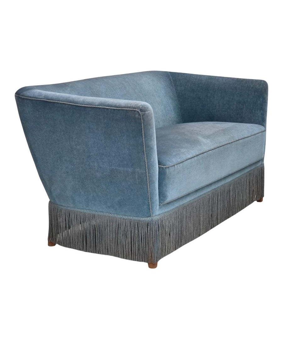 Two-Seater_Sofa,_Blue_Velour_&_Oak_Legs_1970s_Denmark