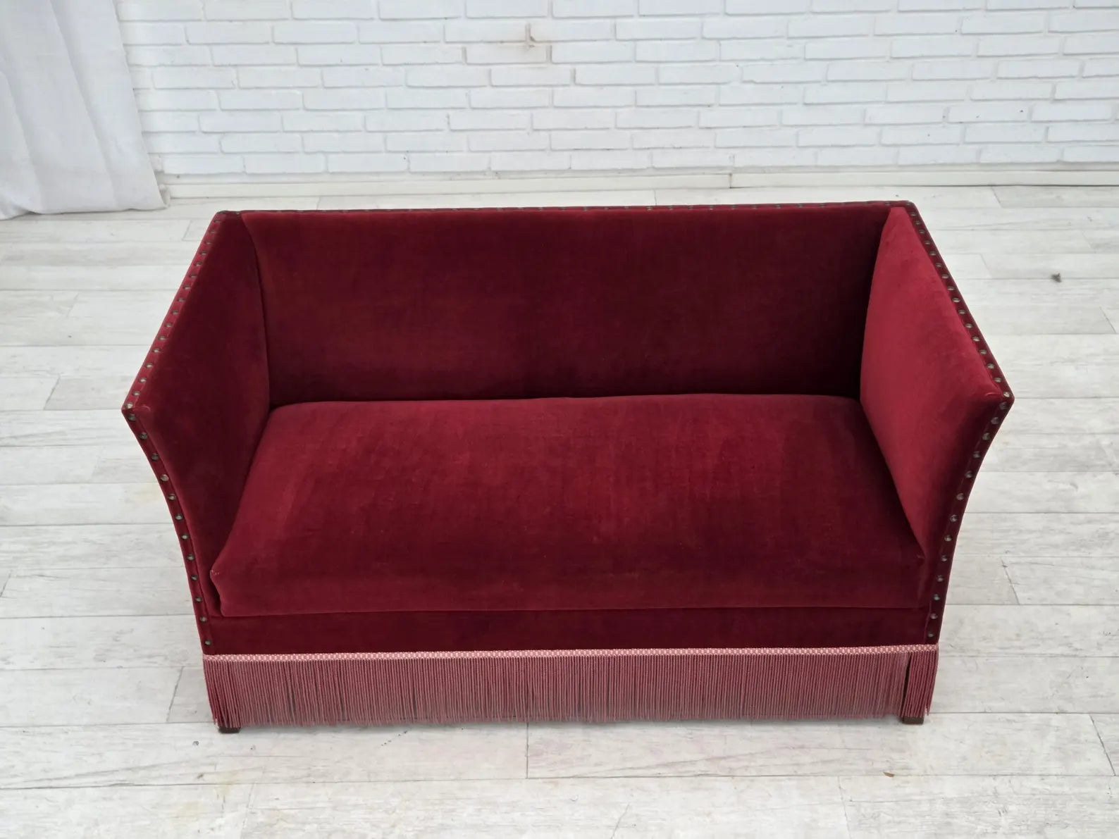 Two-Seater_Sofa,_Furniture_Velour_&_Beech_Wood,_1970s_Denmark