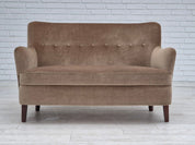 Two-Seater_Sofa,_Green_Furniture_Velour_&_Beech,_1970s_Denmark