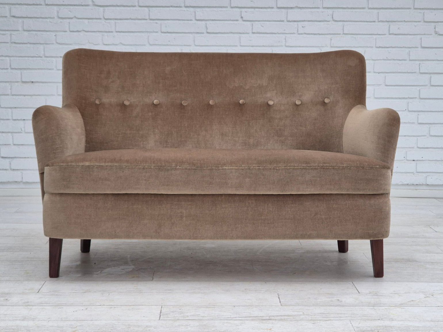 Two-Seater_Sofa,_Green_Furniture_Velour_&_Beech,_1970s_Denmark
