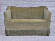 Two-Seater_Sofa,_Green_Velour_&_Ash_Wood,_1960s_Denmark