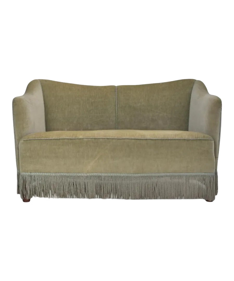 Two-Seater_Sofa,_Green_Velour_&_Ash_Wood,_1960s_Denmark