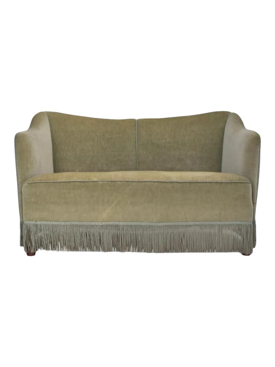 Two-Seater_Sofa,_Green_Velour_&_Ash_Wood,_1960s_Denmark
