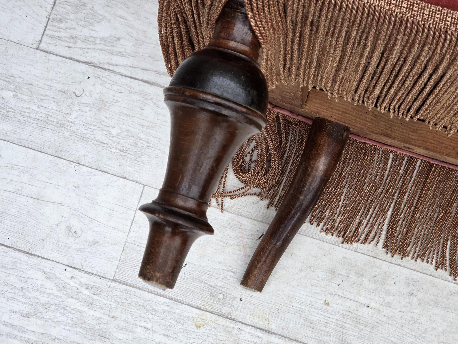 Danish_Two_Seater_Sofa_in_Salmon_Velour_and_Ash,_1930s,_Denmark