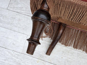 Danish_Two_Seater_Sofa_in_Salmon_Velour_and_Ash,_1930s,_Denmark