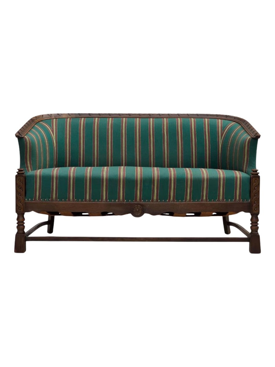 Two-Seater_Sofa,_Original_Upholstery_&_Wood,_1950s_Denmark