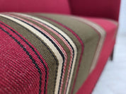 Danish_Scandinavian_Modern_Two-Seater_Sofa_with_Red_Wool_Upholstery,_1970s,_Denmark