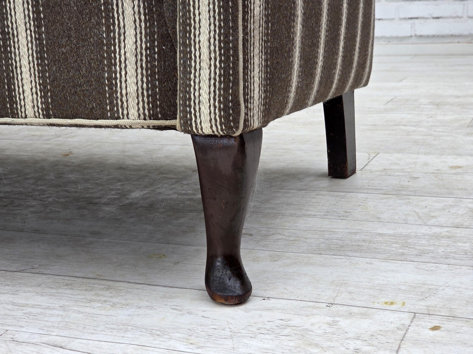 Two_Seater_Sofa_in_Ash_and_Striped_Wool,_1950s,_Denmark