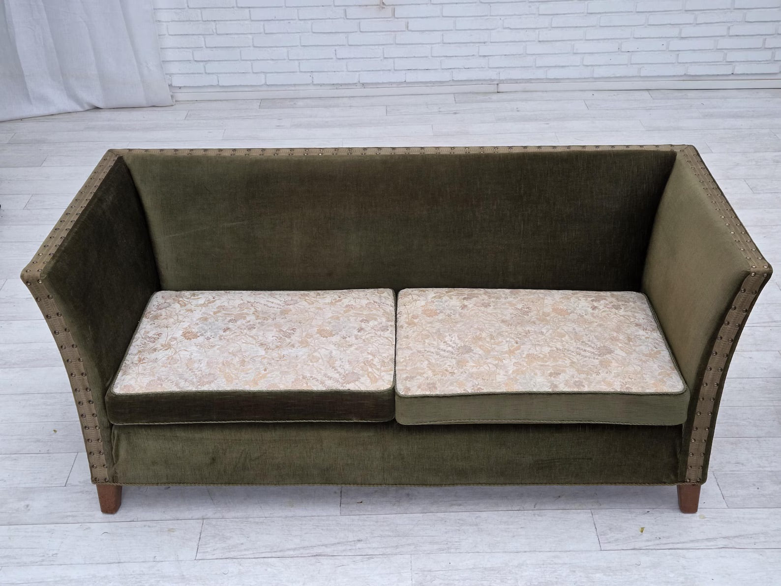 Two-Seater_Sofa,_Upholstered_Wood_Frame,_1970s_Denmark