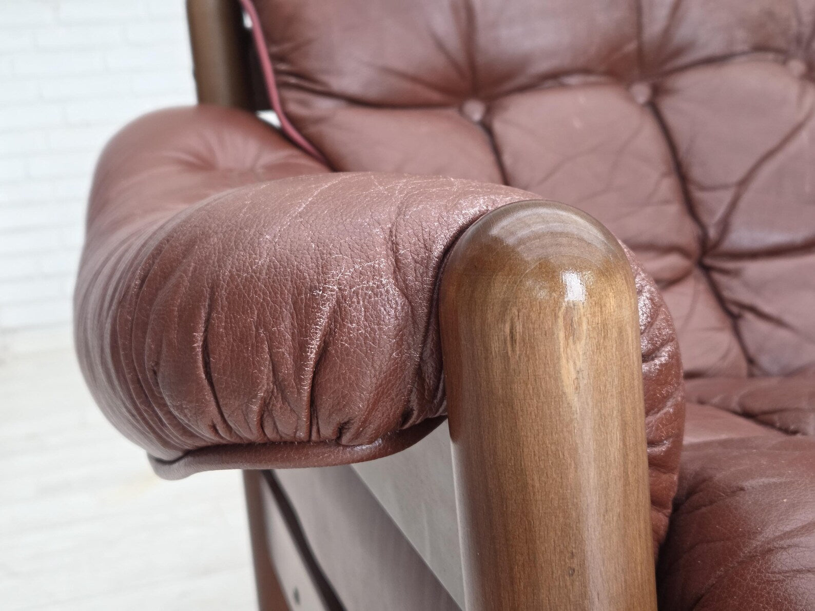 Two-Seater_Sofa,_Upholstered_&_Wood_Frame,_1970s_Sweden