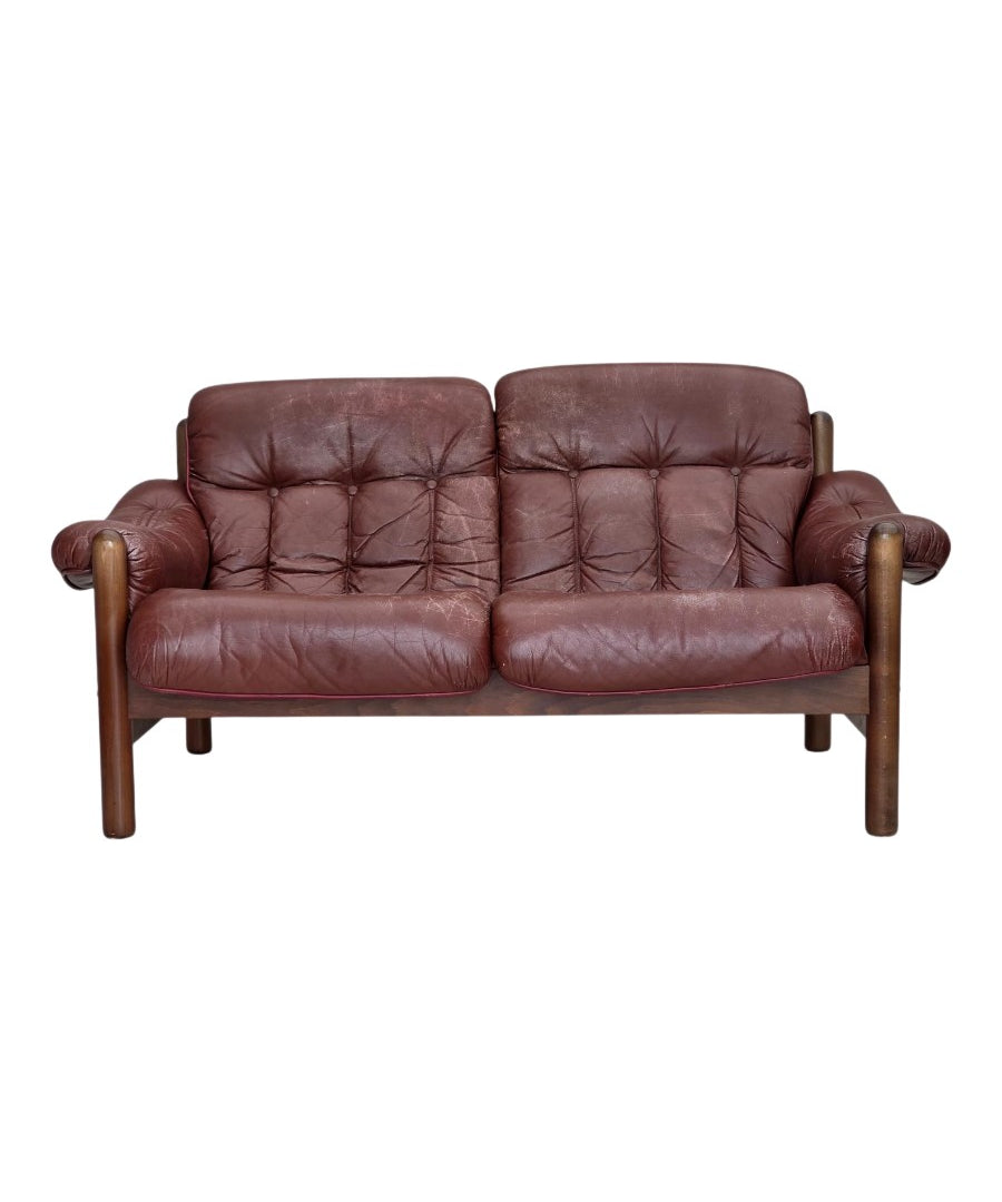 Two-Seater_Sofa,_Upholstered_&_Wood_Frame,_1970s_Sweden