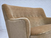 Danish_Two_Seater_Sofa_in_Light_Green_Velour,_1970s,_Denmark