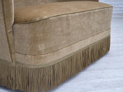 Danish_Two_Seater_Sofa_in_Light_Green_Velour,_1970s,_Denmark