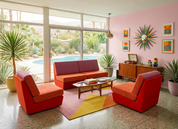 Set_of_2_1970s_Modular_Armchairs_in_Casamance_Texas_Fabric,_Convertible_Bench