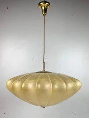 UFO_Cocoon_Pendant_Lamp_in_Patinated_Brass,_1960s,_Italy