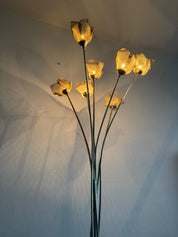 Massive_7_Rose_Metal_Floor_Lamp,_Belgian_Floral_Design,_Vintage