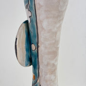 One-of-a-Kind_Hand-Painted_Ceramic_Soliflore_Vase_Signed_Schiavon,_Italy