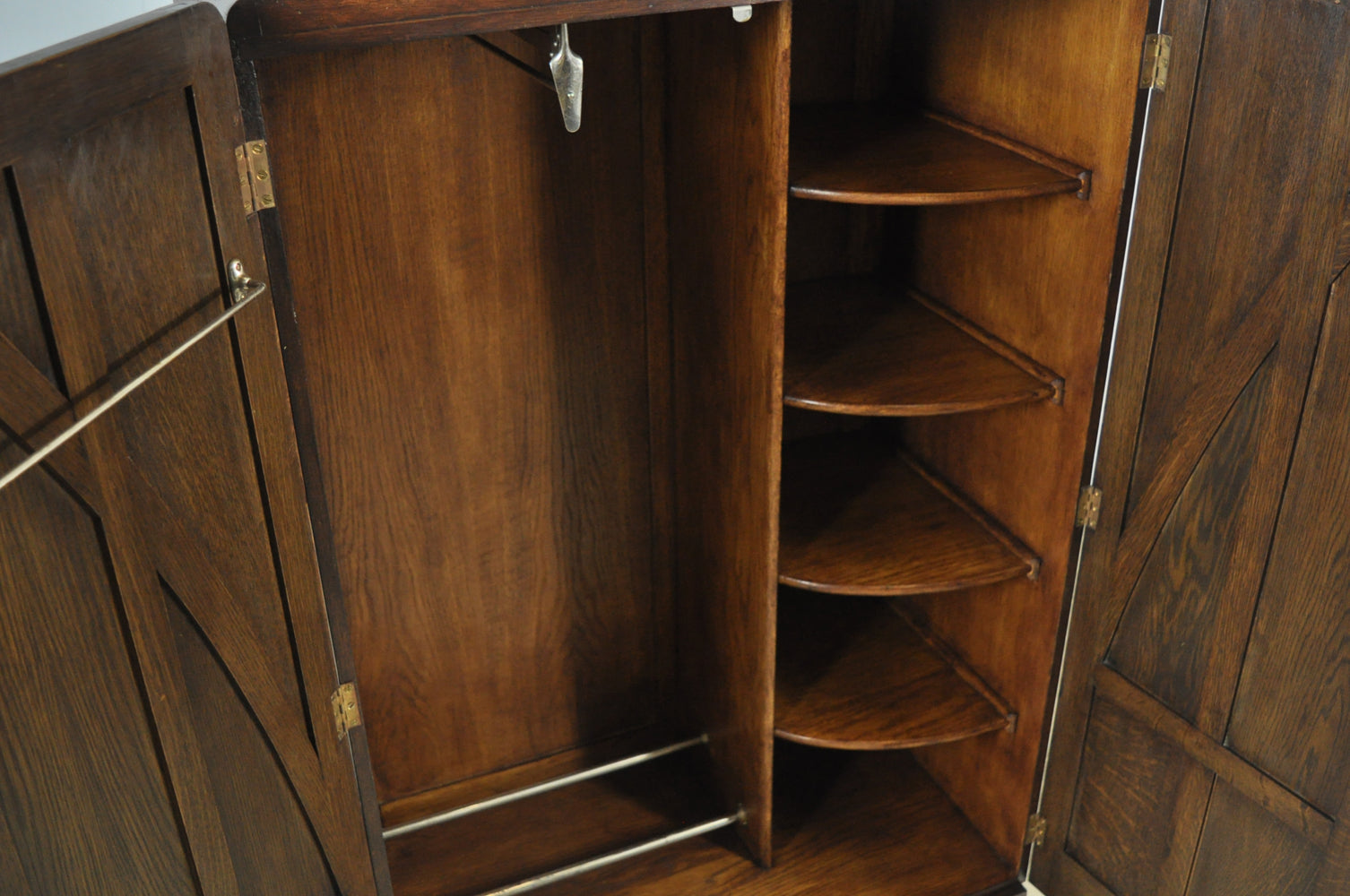 Art_Nouveau_Art_Deco_Gentleman’s_Wardrobe_in_Dark_Stained_Wood,_1930s
