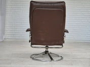 Upholstered_Scandinavian_Swivel_Chair,_1970s_Denmark