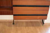 Urio_modular_wall_system_by_Ico_and_Luisa_Parisi_for_MiM_1957,_two-module_bookcase,_Italy,_1960s