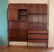 Urio_modular_wall_system_by_Ico_and_Luisa_Parisi_for_MiM_1957,_two-module_bookcase,_Italy,_1960s