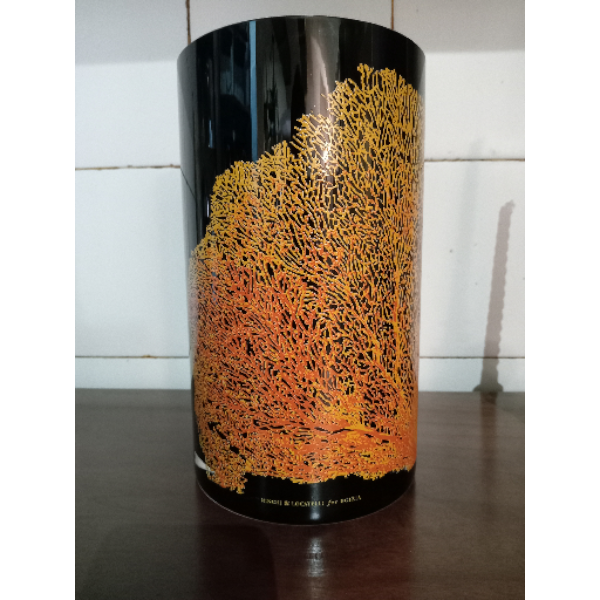 Acquaria_Black_Glass_Vase_with_Coral_Motif_by_Carlo_Ninchi_&_Vittorio_Locatelli,_Italian_Design
