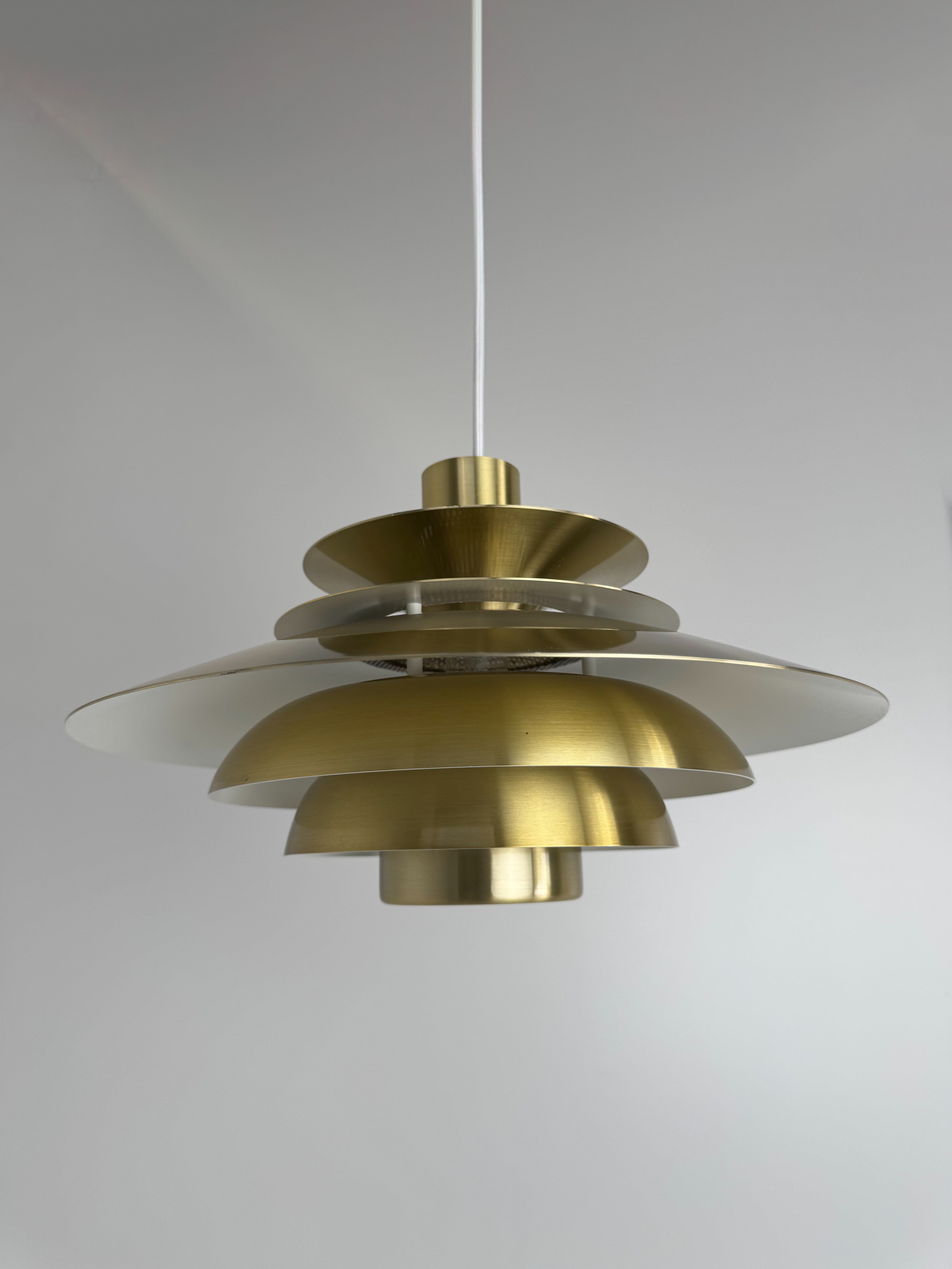 Verona_Pendant_Lamp_by_Kurt_Wiborg_for_Jeka_Metaltryk,_Brass,_Denmark,_1970s