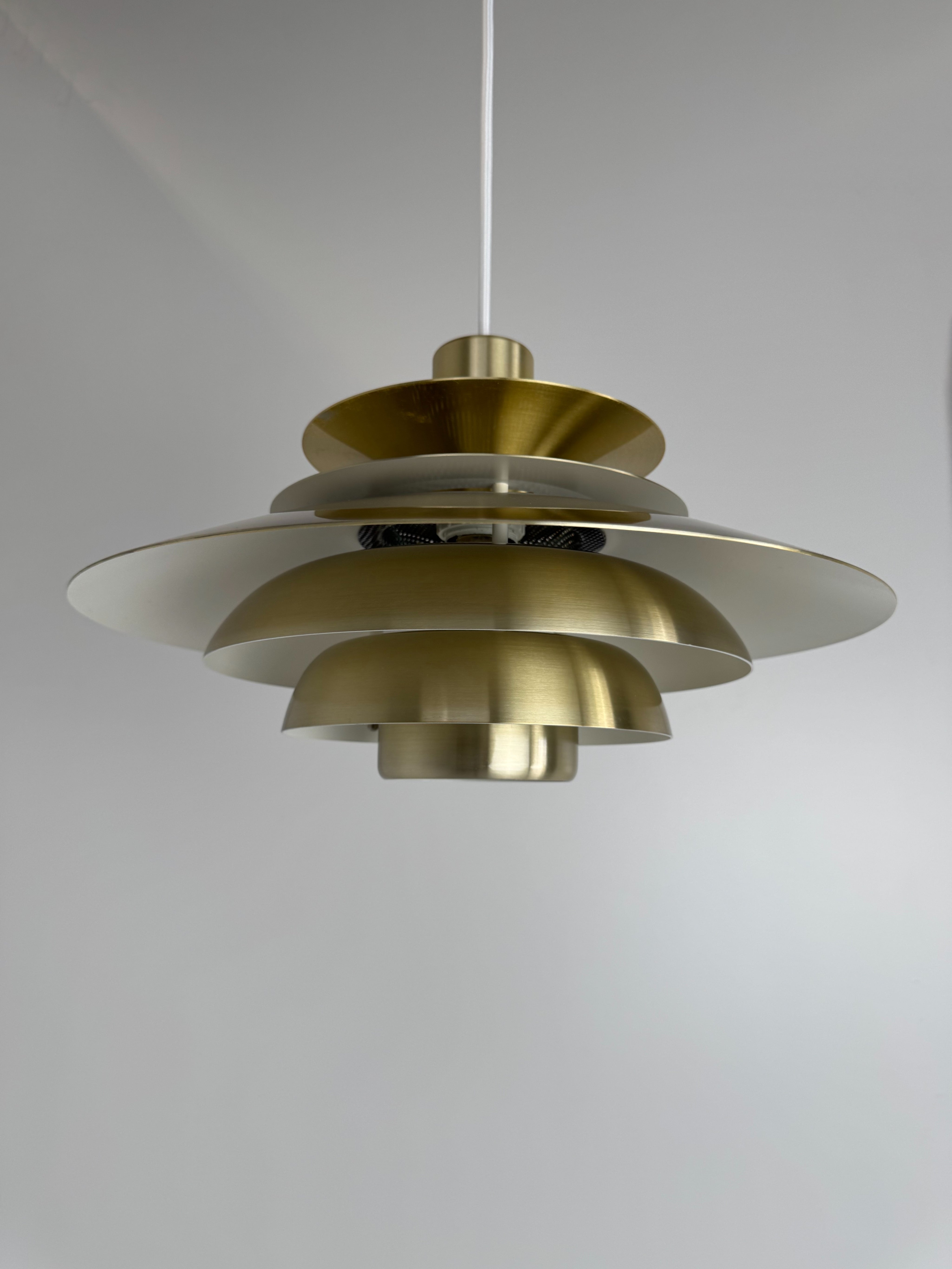 Verona_Pendant_Lamp_by_Kurt_Wiborg_for_Jeka_Metaltryk,_Brass,_Denmark,_1970s