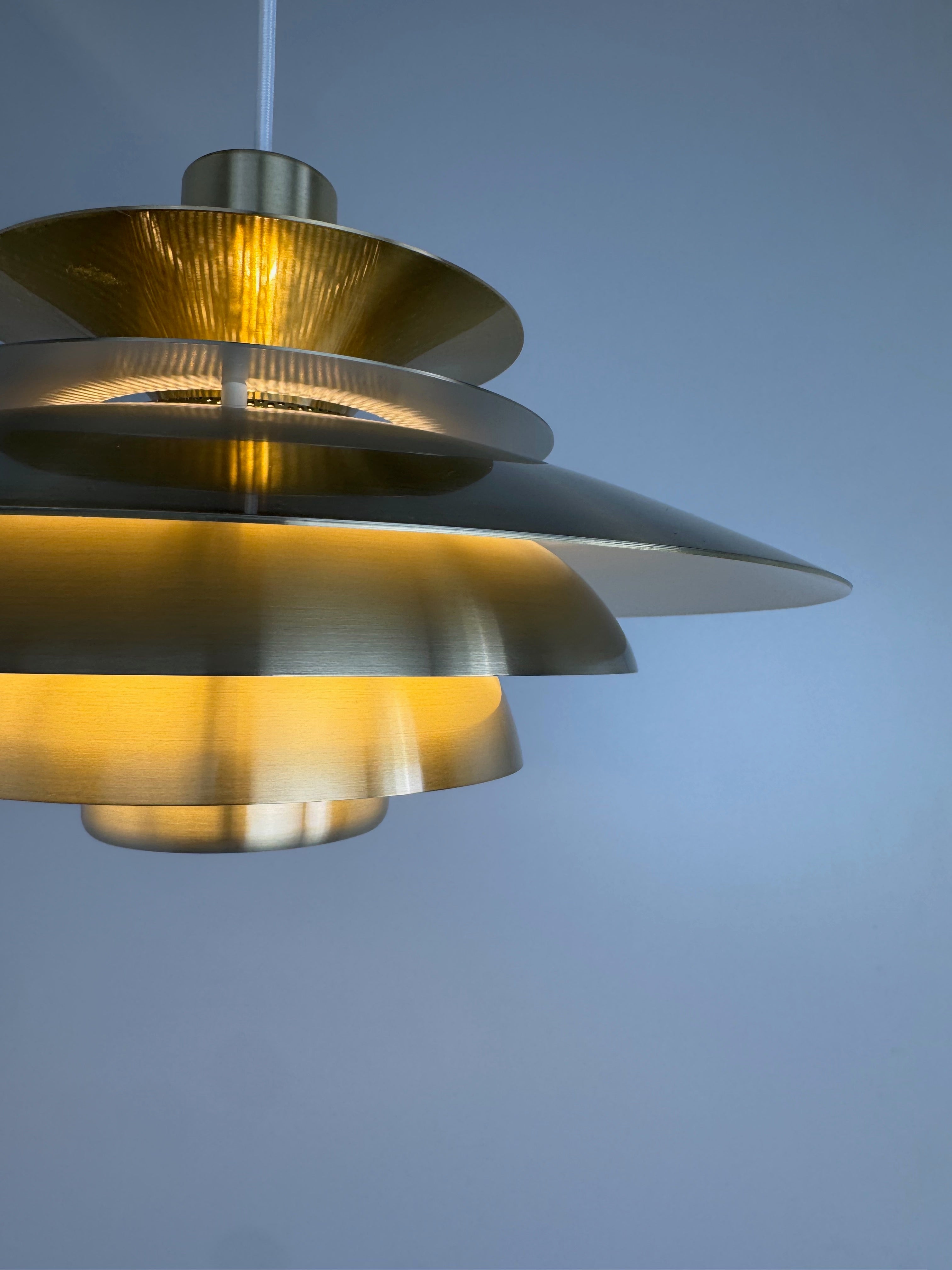 Verona_Pendant_Lamp_by_Kurt_Wiborg_for_Jeka_Metaltryk,_Brass,_Denmark,_1970s