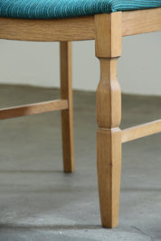 Set_of_6_Danish_Brutalist_Oak_Dining_Chairs_with_Green_Upholstery_in_the_Style_of_Henning_Kjærnulf,_1960s