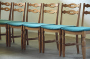 Set_of_6_Danish_Brutalist_Oak_Dining_Chairs_with_Green_Upholstery_in_the_Style_of_Henning_Kjærnulf,_1960s