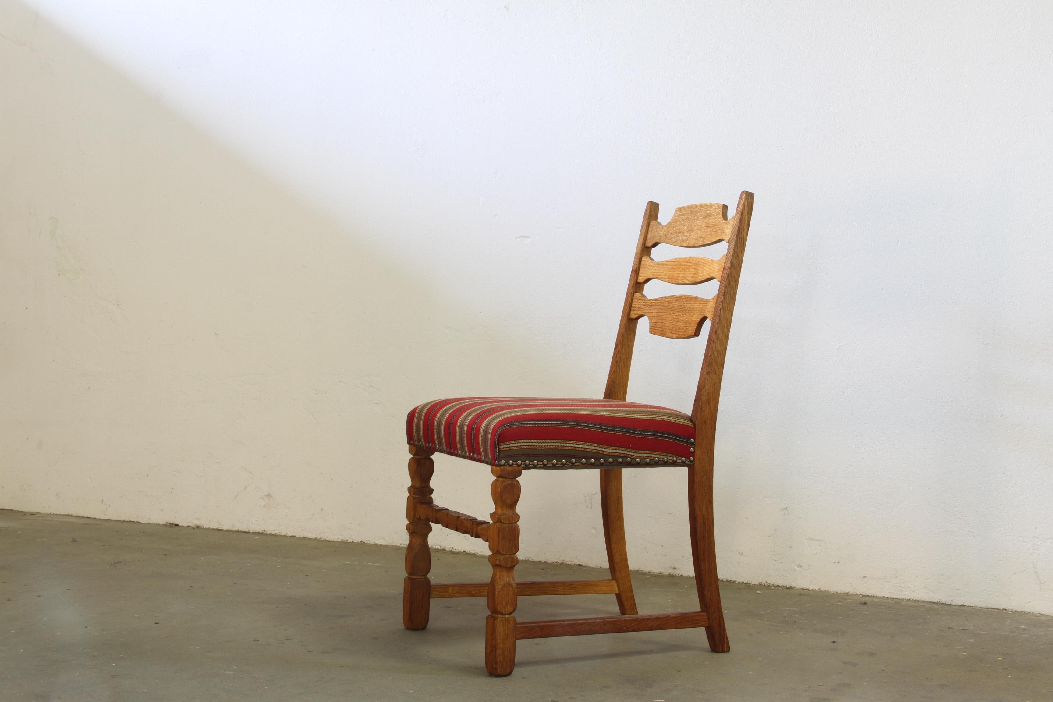 Set_of_6_Danish_Brutalist_Oak_Dining_Chairs_in_the_Style_of_Henning_Kjærnulf,_1950s-1960s