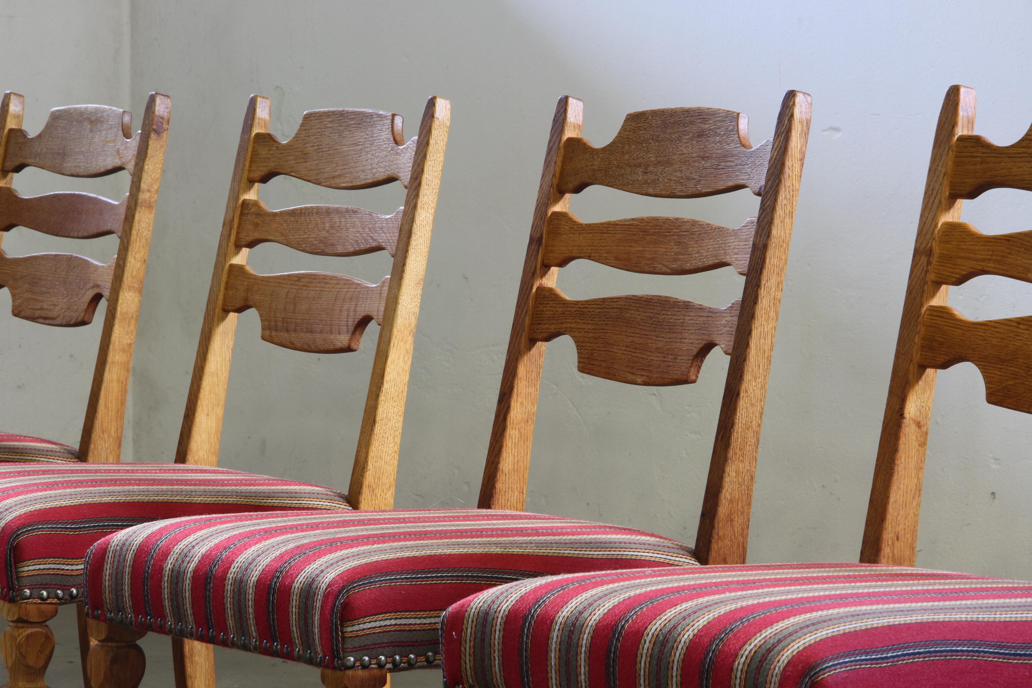Set_of_6_Danish_Brutalist_Oak_Dining_Chairs_in_the_Style_of_Henning_Kjærnulf,_1950s-1960s
