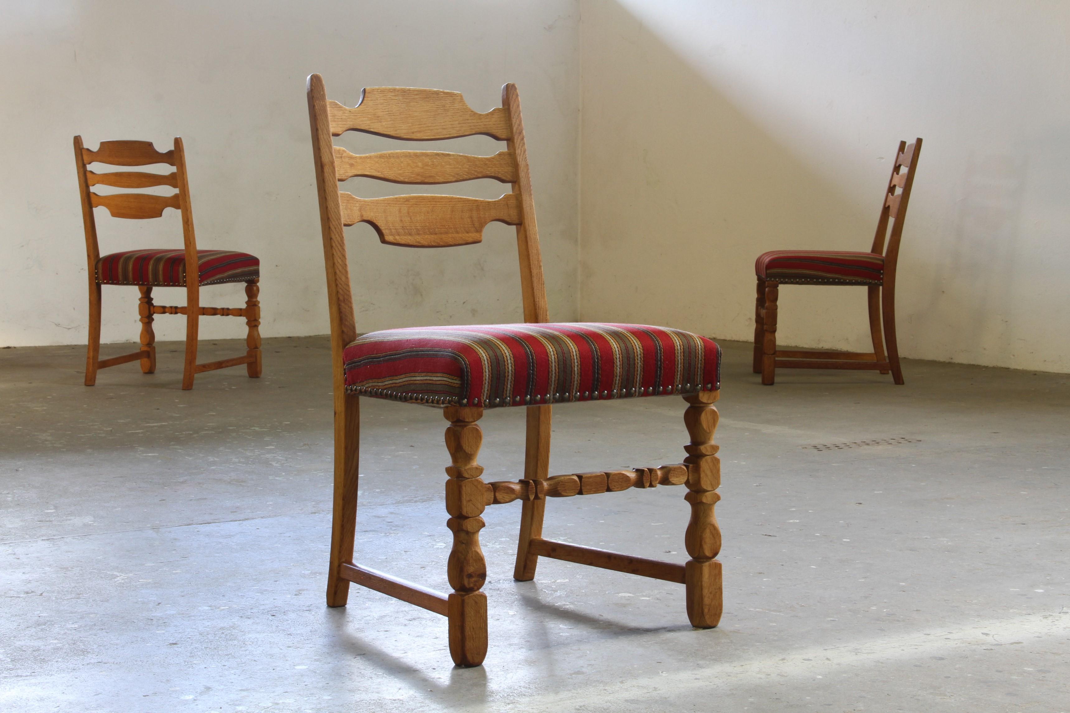 Set_of_6_Danish_Brutalist_Oak_Dining_Chairs_in_the_Style_of_Henning_Kjærnulf,_1950s-1960s
