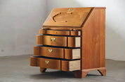 Antique_Baroque_Revival_Solid_Oak_Secretary_Bureau_with_Drop-Front_Writing_Desk,_Early_20th_Century