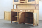 Danish_Mid-Century_Modern_Light_Oak_Display_Cabinet_with_Glass_Doors_and_Crown_Glass_Detail,_20th_Century