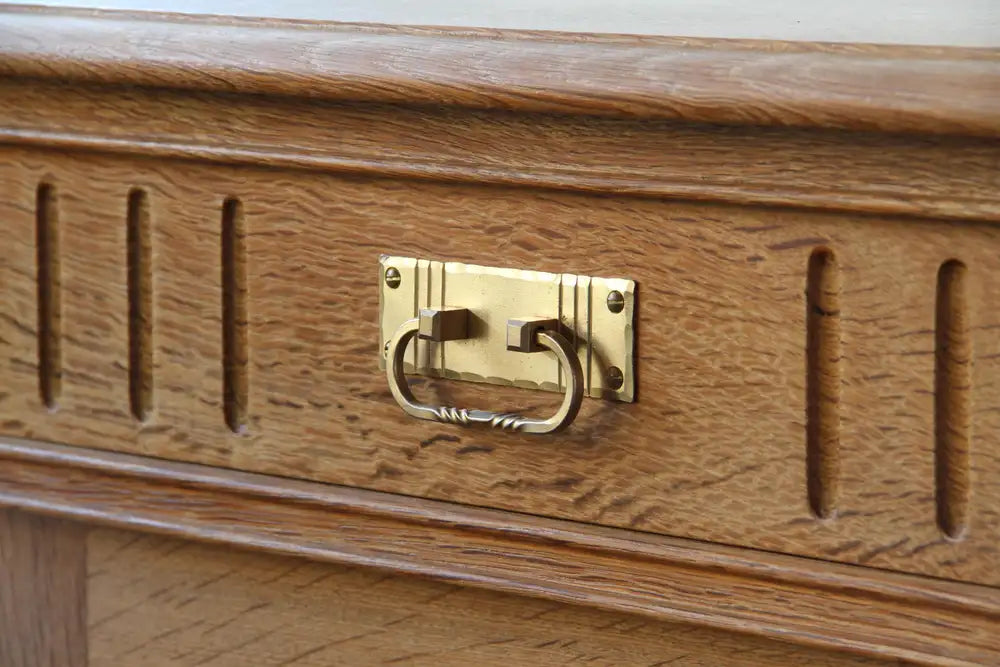 Danish_Brutalist_Solid_Oak_Low_Sideboard_with_Carved_Geometric_Doors,_Attributed_to_Henning_Kjærnulf